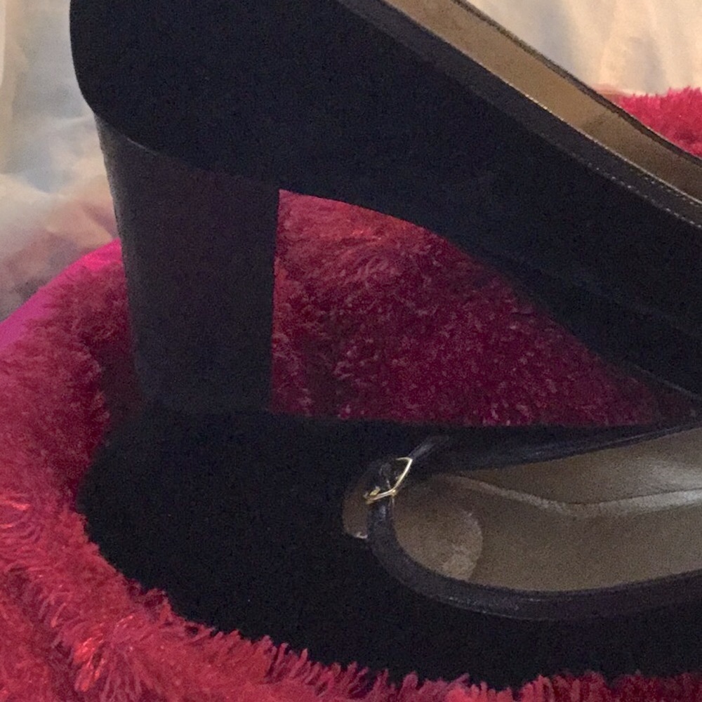 Versace black velvet dress shoes - Picture 5 of 6